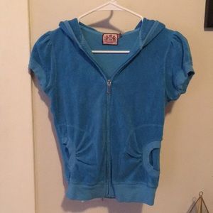 Juicy Couture Vintage Short-Sleeve Terry Hoodie